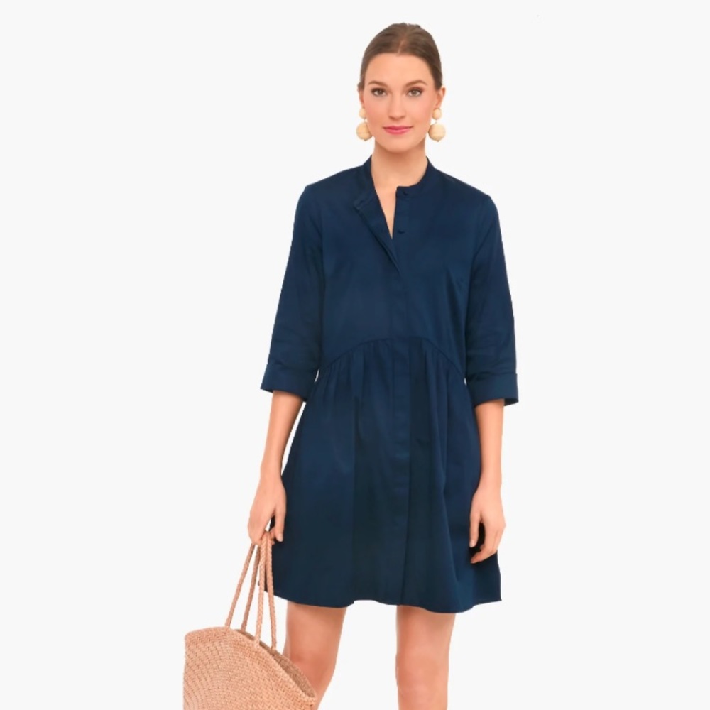 NWT Tuckernuck Navy Royal Shirt Dress Size XS